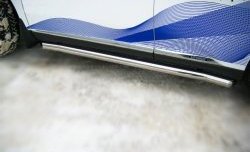 22 599 р. Защита порогов SLITKOFF из круглой трубы диаметром 76 мм Lexus RX270 AL10 дорестайлинг (2010-2012)  с доставкой в г. Керчь. Увеличить фотографию 2