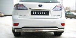 16 999 р. Защита заднего бампера (Ø76 и 42 мм, нержавейка) SLITKOFF  Lexus RX270  AL10 - RX450H  AL10  с доставкой в г. Керчь. Увеличить фотографию 2