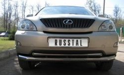 16 999 р. Защита переднего бампера (2 трубыØ63 и 42 мм, нержавейка) SLITKOFF Lexus RX350 XU30 дорестайлинг (2003-2006)  с доставкой в г. Керчь. Увеличить фотографию 2