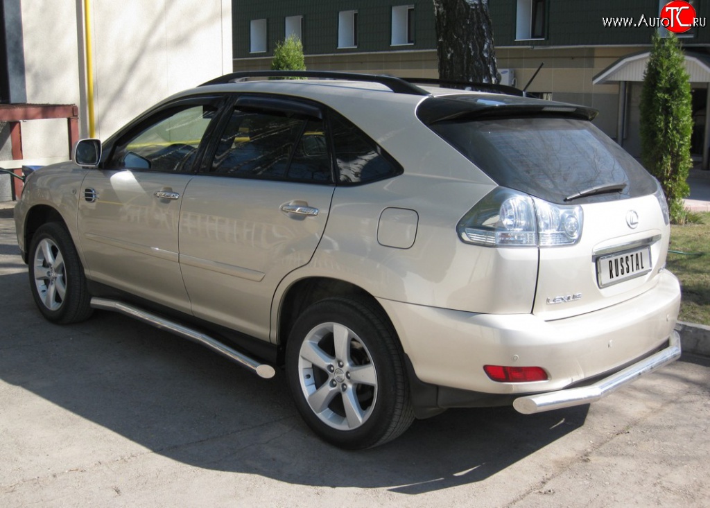 16 899 р. Защита заднего бампера (Ø63 мм, нержавейка) SLITKOFF  Lexus RX300  XU30 - RX350  XU30  с доставкой в г. Керчь