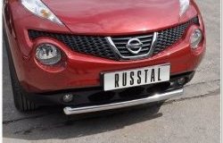 14 249 р. Одинарная защита переднего бампера SLITKOFF диаметром 63 мм  Nissan Juke  1 YF15 (2010-2014) дорестайлинг  с доставкой в г. Керчь. Увеличить фотографию 2