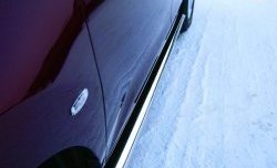 Защита порогов Russtal из овальной трубы диаметром 75x42 мм Nissan Murano 2 Z51 рестайлинг (2010-2016)