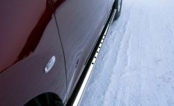 Защита порогов Russtal из овальной трубы с проступью Nissan Murano 2 Z51 рестайлинг (2010-2016)