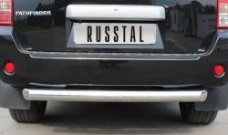 18 299 р. Защита заднего бампера (Ø76 мм, нержавейка) SLITKOFF Nissan Pathfinder R51 дорестайлинг (2004-2007)  с доставкой в г. Керчь. Увеличить фотографию 3