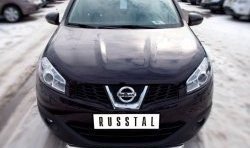 15 249 р. Одинарная защита переднего бампера SLITKOFF диаметром 63 мм  Nissan Qashqai +2  1 (2008-2010) J10 дорестайлинг  с доставкой в г. Керчь. Увеличить фотографию 2