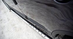 Защита порогов Russtal из овальной трубы с проступью Nissan Qashqai +2 1 J10 дорестайлинг (2008-2010)