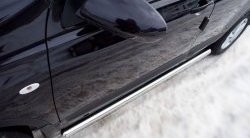 70 999 р. Защита порогов Russtal из трубы d63 мм с пластиковыми вставками для ног Nissan Qashqai 1 J10 рестайлинг (2010-2013) (Защита порогов с со скосами на торцах (вариант 1))  с доставкой в г. Керчь. Увеличить фотографию 4