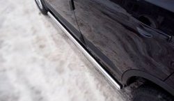 70 999 р. Защита порогов Russtal из трубы d63 мм с пластиковыми вставками для ног Nissan Qashqai 1 J10 рестайлинг (2010-2013) (Защита порогов с со скосами на торцах (вариант 1))  с доставкой в г. Керчь. Увеличить фотографию 5