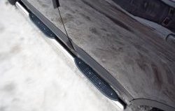 83 999 р. Защита порогов Russtal из трубы d76 мм с пластиковыми вставками для ног Nissan Qashqai 1 J10 рестайлинг (2010-2013) (Защита порогов с со скосами на торцах (вариант 1))  с доставкой в г. Керчь. Увеличить фотографию 8