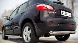 15 249 р. Защита заднего бампера (Ø63 мм, нержавейка) SLITKOFF  Nissan Qashqai  1 (2010-2013) J10 рестайлинг  с доставкой в г. Керчь. Увеличить фотографию 2