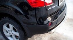 15 249 р. Защита заднего бампера (Ø63 мм, нержавейка) SLITKOFF  Nissan Qashqai +2  1 (2008-2010) J10 дорестайлинг  с доставкой в г. Керчь. Увеличить фотографию 2