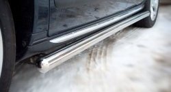 70 999 р. Защита порогов Russtal из круглой трубы диаметром 63 мм Peugeot 3008 рестайлинг (2013-2017) (Защита порогов с со скосами на торцах (вариант 1))  с доставкой в г. Керчь. Увеличить фотографию 6