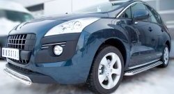 24 649 р. Широкая защита порогов SLITKOFF  Peugeot 3008 (2013-2017) рестайлинг  с доставкой в г. Керчь. Увеличить фотографию 3
