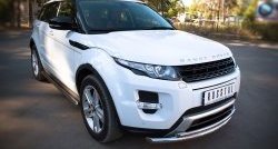 18 949 р. Защита переднего бампера (Dynamic, 2 трубыØ63 и 42 мм, нержавейка) SLITKOFF  Land Rover Range Rover Evoque  1 L538 (2011-2015) дорестайлинг 3 дв., дорестайлинг 5 дв.  с доставкой в г. Керчь. Увеличить фотографию 2