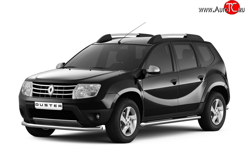 9 799 р. Одинарная защита переднего бампера Petroil Tuning диаметром 63 мм  Renault Duster  HS (2010-2015) дорестайлинг  с доставкой в г. Керчь