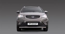 Одинарная защита переднего бампера Petroil Tuning диаметром 63 мм SSANGYONG Actyon (2010-2013) дорестайлинг