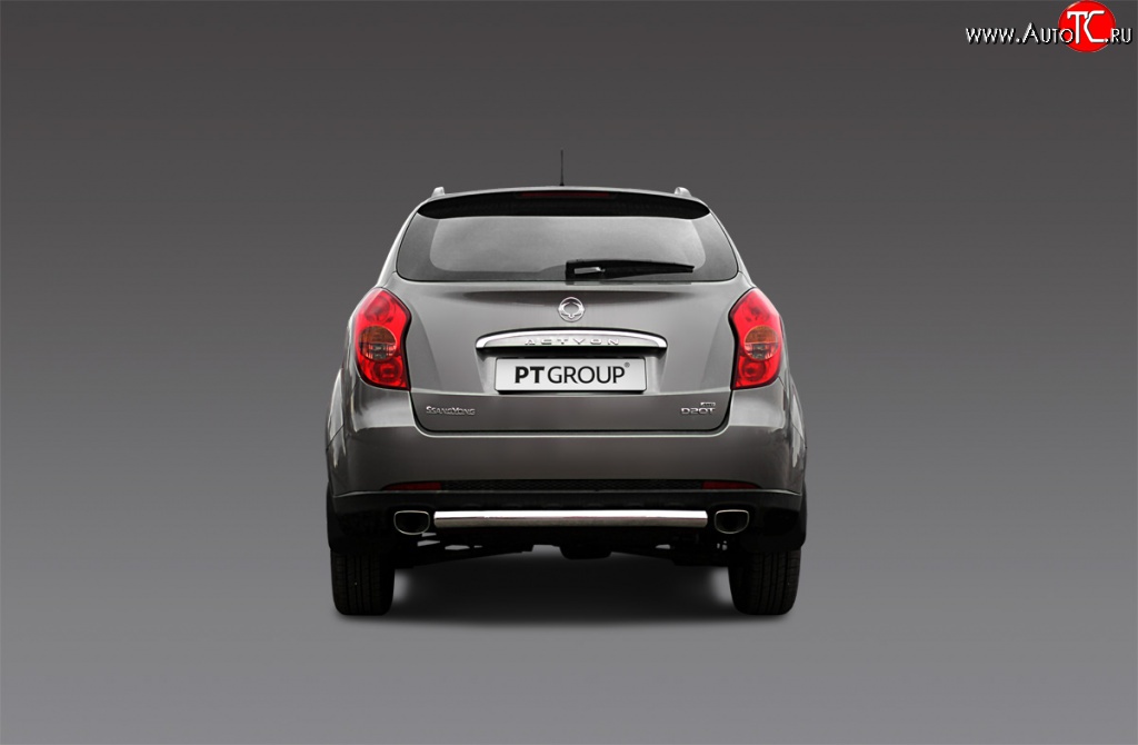 6 599 р. Защита заднего бампера Petroil Tuning 63 мм  SSANGYONG Actyon (2010-2013) дорестайлинг  с доставкой в г. Керчь