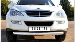 14 699 р. Одинарная защита переднего бампера SLITKOFF диаметром 63 мм  SSANGYONG Kyron (2005-2007) дорестайлинг  с доставкой в г. Керчь. Увеличить фотографию 2