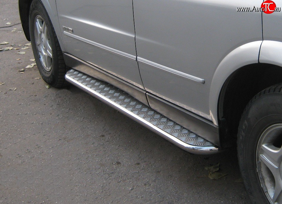24 649 р. Широкая защита порогов SLITKOFF  SSANGYONG Kyron (2005-2007) дорестайлинг  с доставкой в г. Керчь