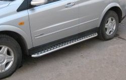 24 649 р. Широкая защита порогов SLITKOFF  SSANGYONG Kyron (2005-2007) дорестайлинг  с доставкой в г. Керчь. Увеличить фотографию 2