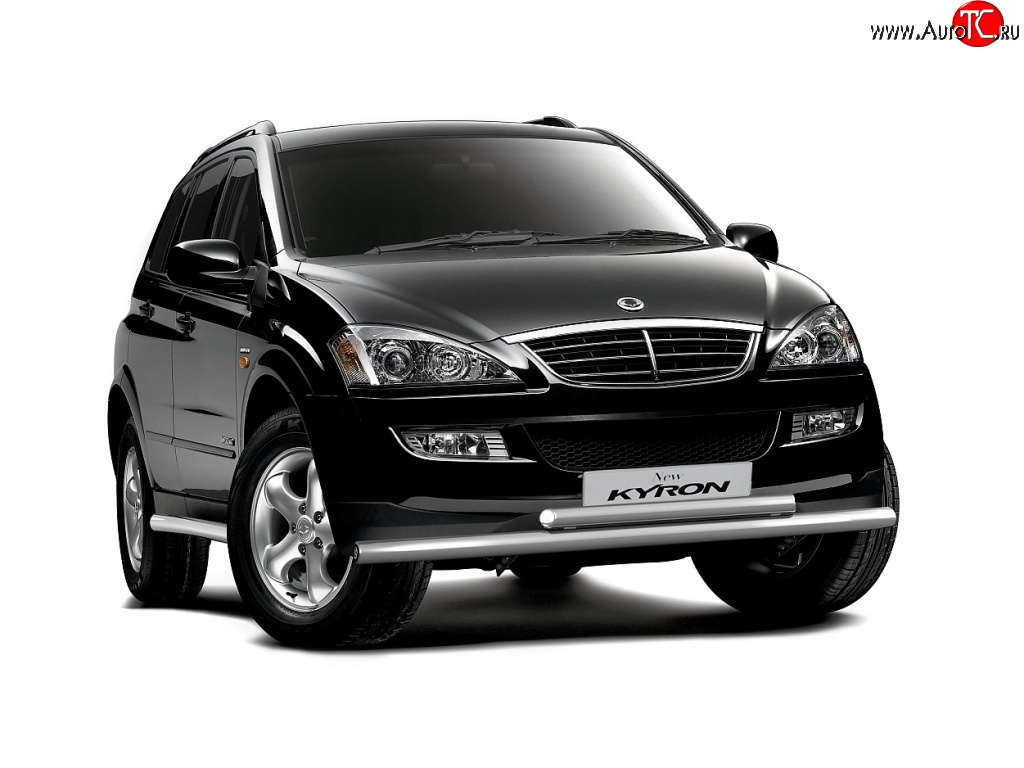 6 799 р. Двойная защита переднего бампера Petroil Tuning из труб диаметром по 63 мм  SSANGYONG Kyron (2005-2007) дорестайлинг  с доставкой в г. Керчь