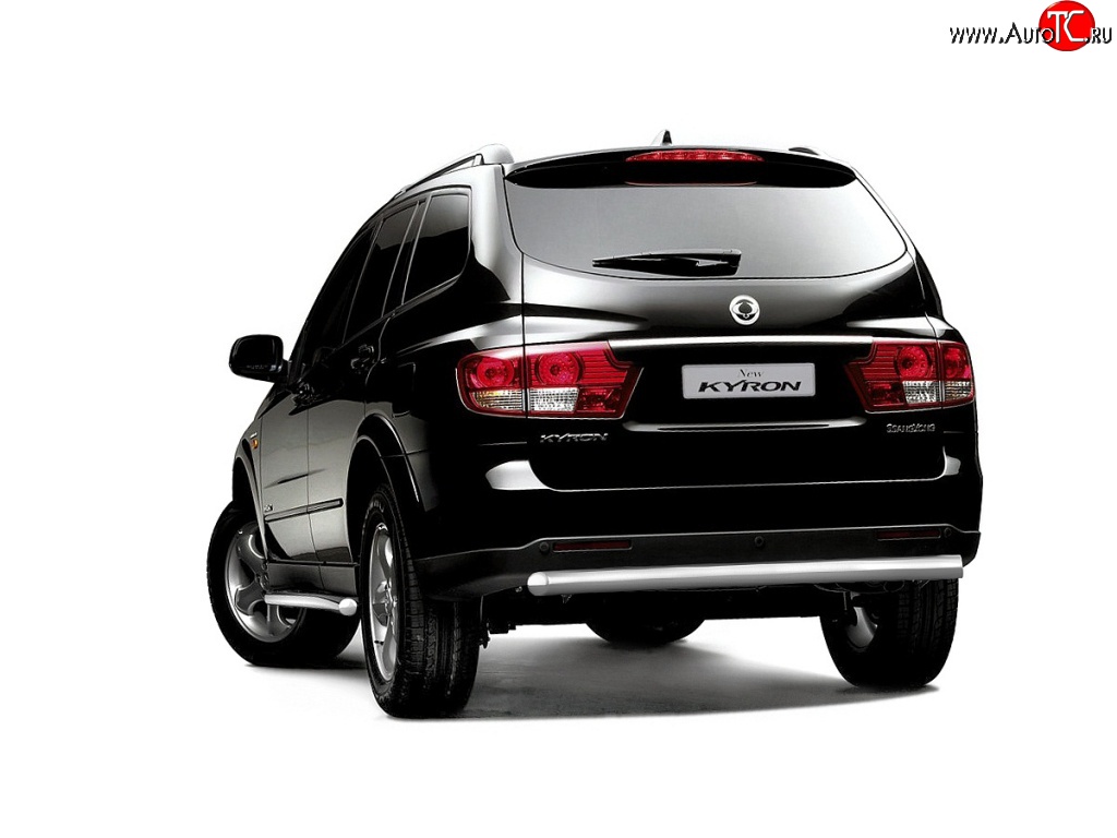 6 099 р. Защита заднего бампера Petroil Tuning 63 мм  SSANGYONG Kyron (2005-2007) дорестайлинг  с доставкой в г. Керчь