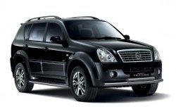 8 799 р. Двойная защита переднего бампера Russtal из труб диаметром по 63 мм  SSANGYONG Rexton  Y250 (2006-2012)  с доставкой в г. Керчь. Увеличить фотографию 2