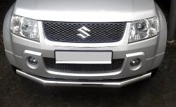 Одинарная защита переднего бампера SLITKOFF диаметром 70 мм Suzuki Grand Vitara  JT 3 двери (2005-2008) дорестайлинг