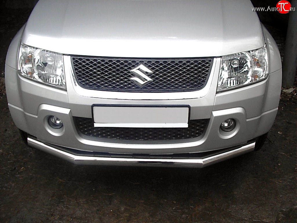 12 899 р. Одинарная защита переднего бампера SLITKOFF диаметром 70 мм  Suzuki Grand Vitara  JT 3 двери (2005-2008) дорестайлинг  с доставкой в г. Керчь