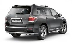 7 799 р. Защита порогов Petroil Tuning из круглой трубы диаметром 63 мм  Toyota Highlander  XU40 (2010-2013) рестайлинг  с доставкой в г. Керчь. Увеличить фотографию 2