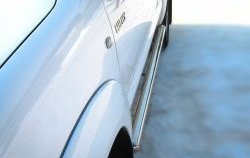 77 999 р. Защита порогов Russtal из круглой трубы диаметром 76 мм Toyota Hilux AN20,AN30  2-ой рестайлинг (2011-2016) (Защита порогов с со скосами на торцах (вариант 1))  с доставкой в г. Керчь. Увеличить фотографию 5