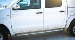 24 649 р. Широкая защита порогов SLITKOFF  Toyota Hilux ( AN10,AN20,  AN20,AN30) (2008-2016) 1-ый рестайлинг,  2-ой рестайлинг  с доставкой в г. Керчь. Увеличить фотографию 2