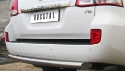 18 899 р. Защита заднего бампера (Ø76 мм, нержавейка) SLITKOFF  Toyota Land Cruiser  200 (2007-2012) дорестайлинг  с доставкой в г. Керчь. Увеличить фотографию 3