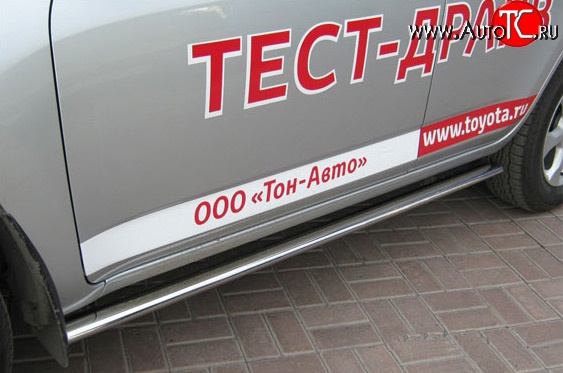 20 499 р. Защита порогов Russtal из овальной трубы Toyota RAV4 XA30 5 дв. 2-ой рестайлинг (2010-2013)  с доставкой в г. Керчь