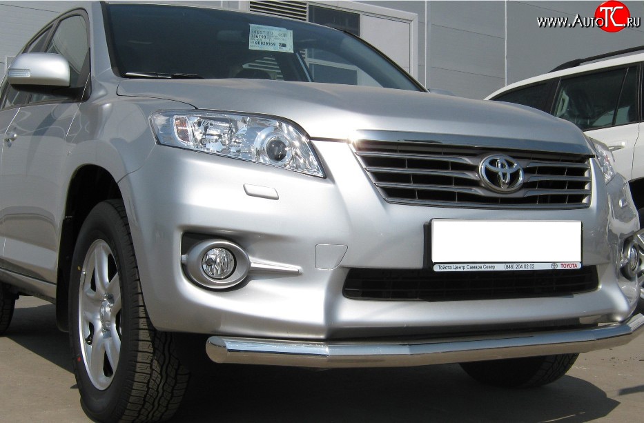 10 349 р. Одинарная защита переднего бампера Russtal 63 мм Toyota RAV4 XA30 5 дв. 2-ой рестайлинг (2010-2013)  с доставкой в г. Керчь