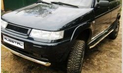 17 799 р. Широкая защита порогов Russtal из металлического листа Лада тарзан 3 (2001-2005) (Неокрашенные)  с доставкой в г. Керчь. Увеличить фотографию 3
