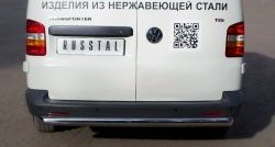 15 799 р. Защита заднего бампера (Ø63 мм, нержавейка) SLITKOFF  Volkswagen Transporter  T5 (2003-2009) дорестайлинг  с доставкой в г. Керчь. Увеличить фотографию 4