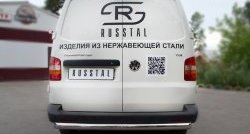16 599 р. Защита заднего бампера (Ø76 мм, нержавейка) SLITKOFF  Volkswagen Transporter  T5 (2003-2009) дорестайлинг  с доставкой в г. Керчь. Увеличить фотографию 4