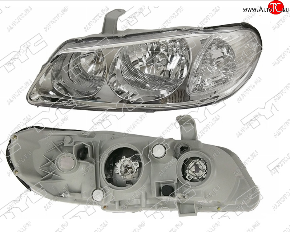 5 999 р. Левая фара (цельная, Евросвет) TYC  Nissan Bluebird Sylphy  седан (2003-2005) G10 рестайлинг  с доставкой в г. Керчь
