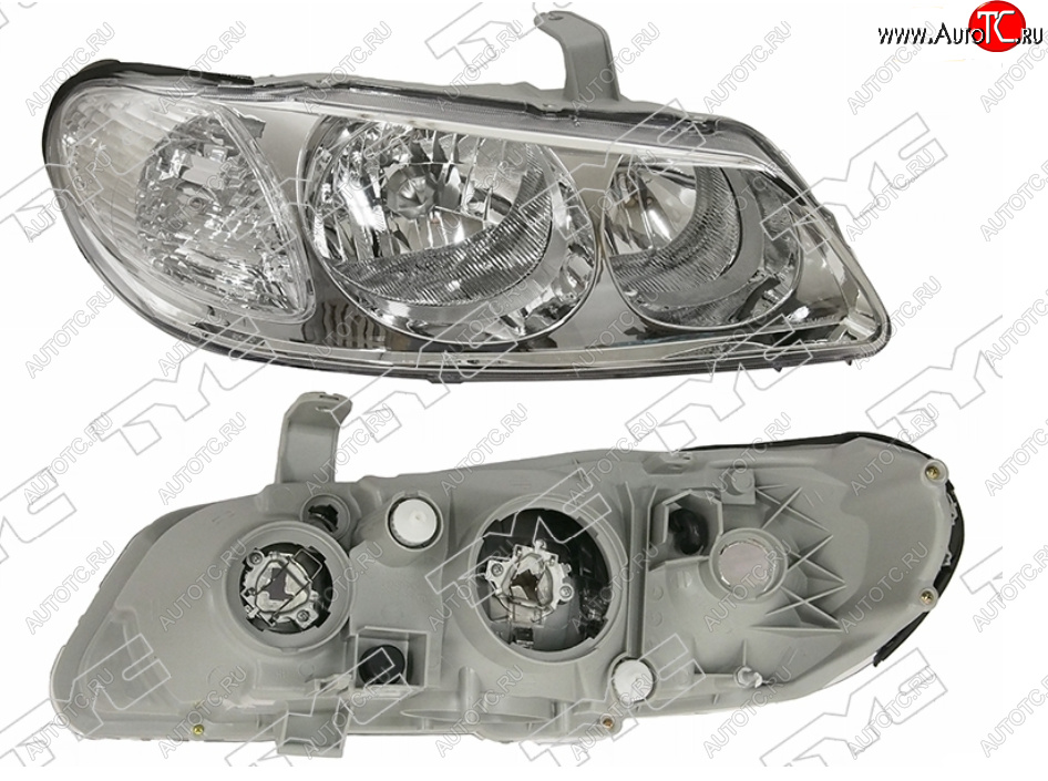 5 999 р. Правая фара (цельная, Евросвет) TYC  Nissan Bluebird Sylphy  седан (2003-2005) G10 рестайлинг  с доставкой в г. Керчь