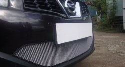 1 539 р. Сетка на бампер Russtal (хром) Nissan Qashqai 2 J11 рестайлинг (2017-2022)  с доставкой в г. Керчь. Увеличить фотографию 7