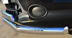 13 499 р. Защита переднего бампера (2 трубыØ75х42 и 63 мм, нержавейка) Russtal Nissan Qashqai 2 J11 дорестайлинг (2013-2019)  с доставкой в г. Керчь. Увеличить фотографию 3