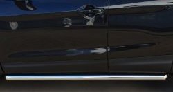 70 999 р. Защита порогов из круглой трубы диаметром 63 мм Russtal Nissan Qashqai 2 J11 дорестайлинг (2013-2019) (Защита порогов с со скосами на торцах (вариант 1))  с доставкой в г. Керчь. Увеличить фотографию 2