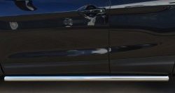 70 999 р. Защита порогов из круглой трубы диаметром 63 мм Russtal Nissan Qashqai 2 J11 дорестайлинг (2013-2019) (Защита порогов с со скосами на торцах (вариант 1))  с доставкой в г. Керчь. Увеличить фотографию 9