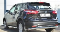 24 649 р. Широкая защита порогов SLITKOFF  Nissan Qashqai  2 (2013-2019) J11 дорестайлинг  с доставкой в г. Керчь. Увеличить фотографию 3