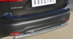 11 299 р. Защита заднего бампера (Ø75x42 мм, нержавейка) Russtal Nissan Qashqai 2 J11 дорестайлинг (2013-2019)  с доставкой в г. Керчь. Увеличить фотографию 2