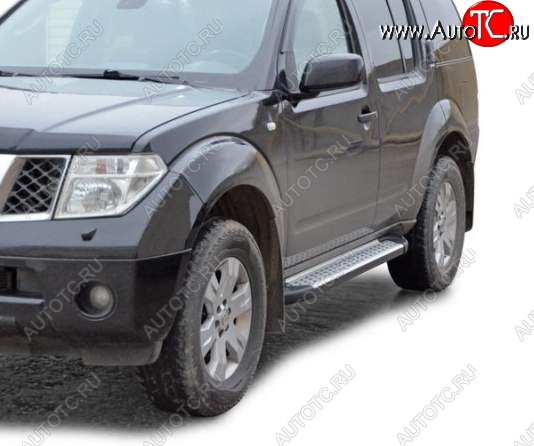 21 799 р. Порожки для ног Бумер (алюминий)  Nissan Pathfinder  R51 (2009-2014) рестайлинг  с доставкой в г. Керчь