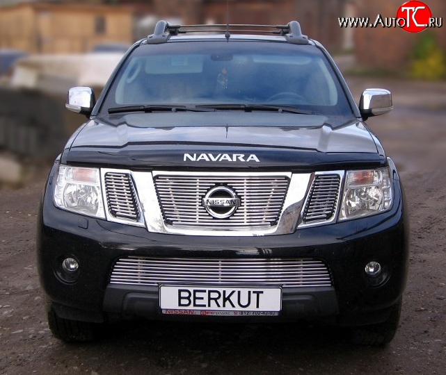 5 799 р. Декоративная вставка воздухозаборника (рестайлинг) Berkut Nissan Pathfinder R51 рестайлинг (2009-2014)  с доставкой в г. Керчь