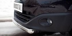 15 249 р. Одинарная защита переднего бампера диаметром 63 мм SLITKOFF  Nissan Qashqai +2  1 (2010-2014) J10 рестайлинг  с доставкой в г. Керчь. Увеличить фотографию 3