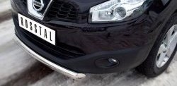 15 349 р. Одинарная защита переднего бампера диаметром 76 мм SLITKOFF  Nissan Qashqai +2  1 (2010-2014) J10 рестайлинг  с доставкой в г. Керчь. Увеличить фотографию 3